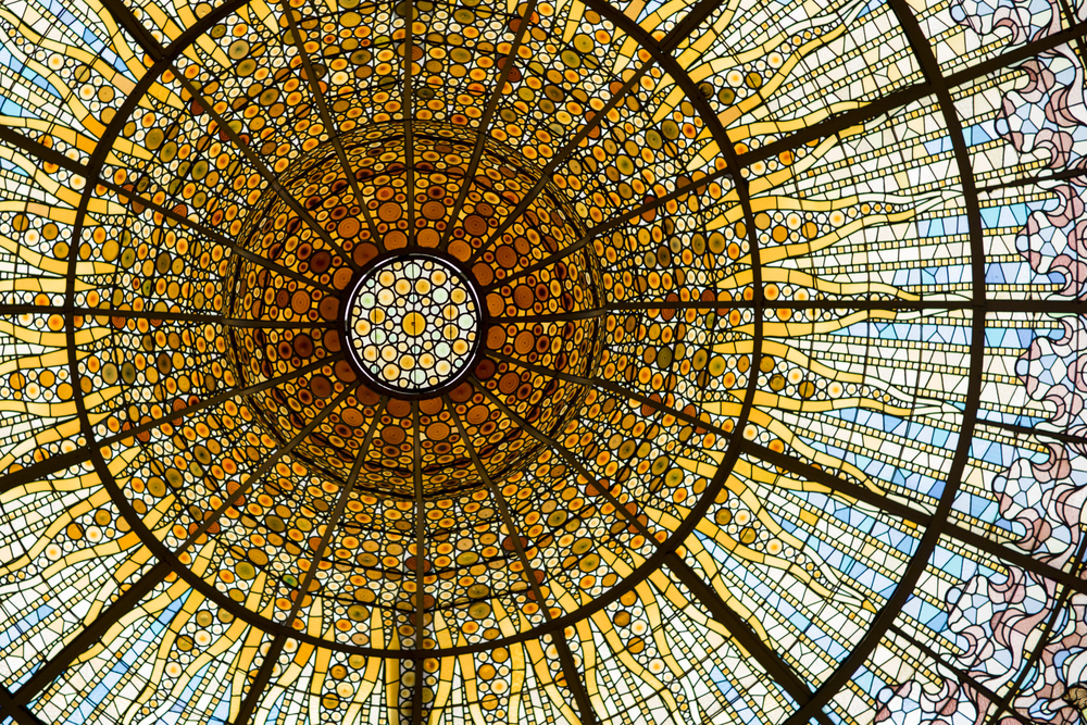 ceilings with glass etching