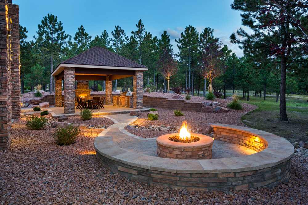 Mid-Stone Style Pergola Design