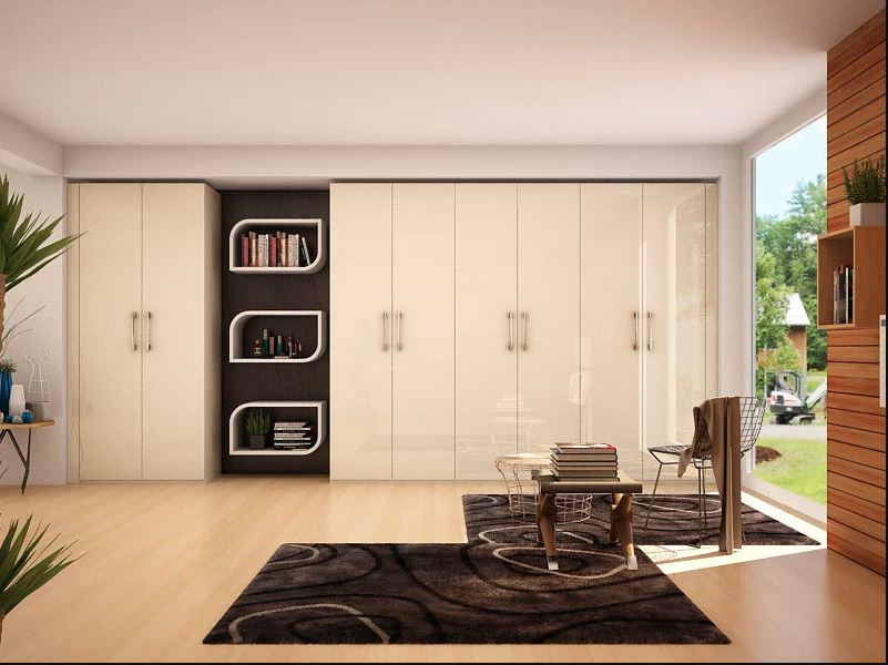 wardrobe design with Bookshelf