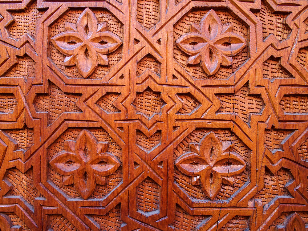 wooden handicraft doors