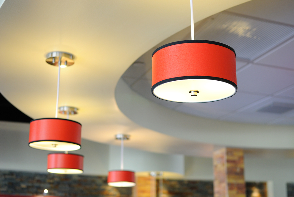 suspended round pop ceiling design