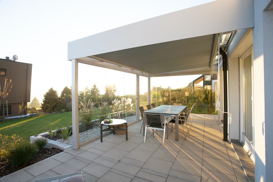 ultra modern pergola design